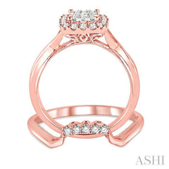 Halo Lovebright Diamond Wedding Set