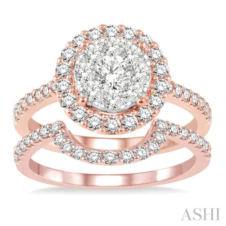 Halo Lovebright Diamond Wedding Set