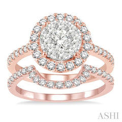 Halo Lovebright Diamond Wedding Set