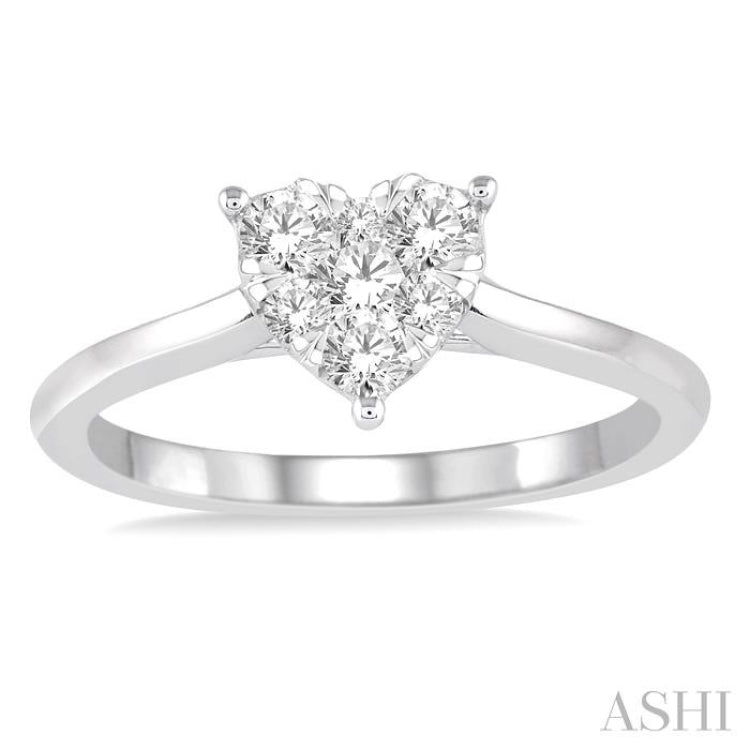 Heart Shape Lovebright Essential Diamond Engagement Ring