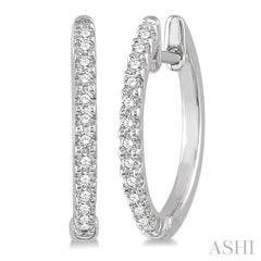 Diamond Hoop Earrings