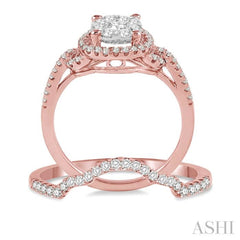 Halo Lovebright Diamond Wedding Set