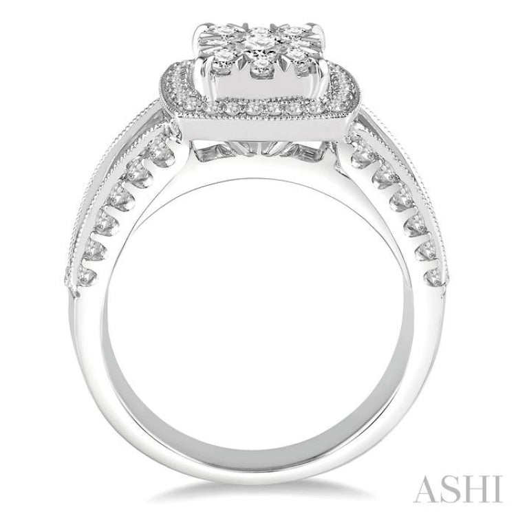 Halo Lovebright Diamond Engagement Ring