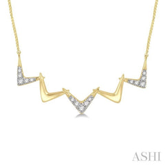 Zig-Zag Diamond Necklace