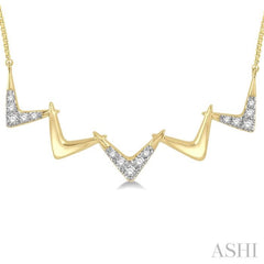 Zig-Zag Diamond Necklace