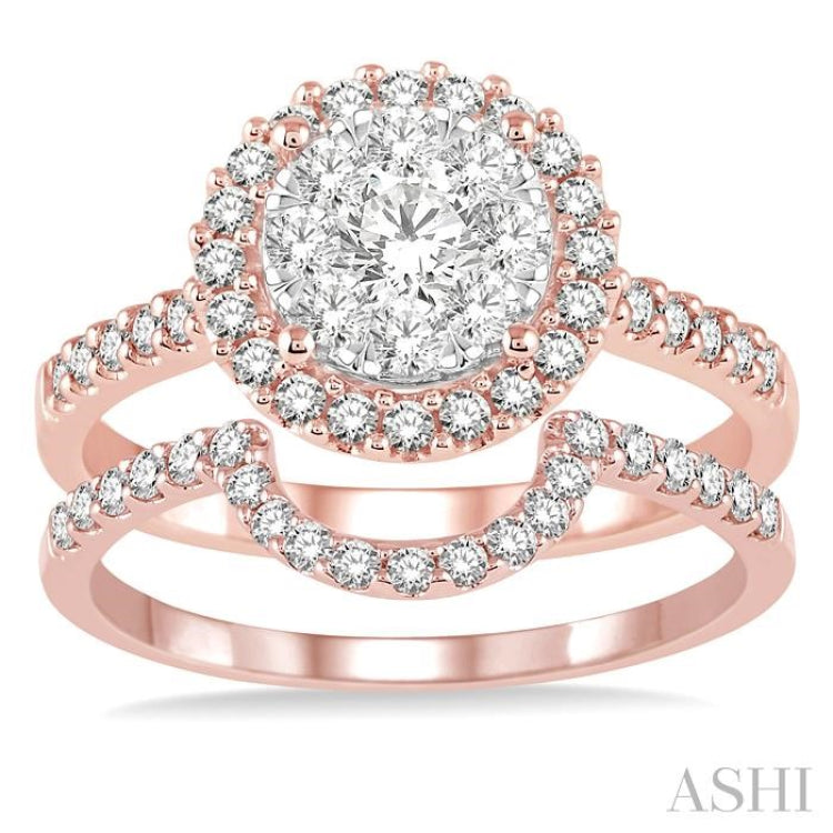 Halo Lovebright Diamond Wedding Set