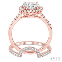 Halo Lovebright Diamond Wedding Set