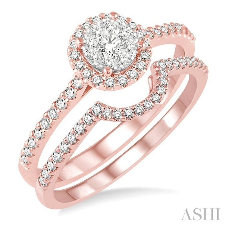 Halo Lovebright Diamond Wedding Set