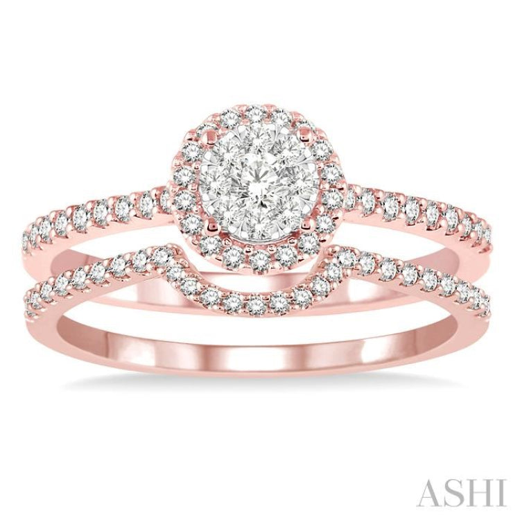 Halo Lovebright Diamond Wedding Set