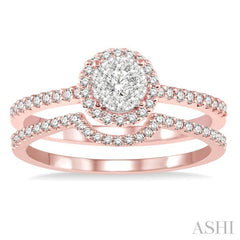 Halo Lovebright Diamond Wedding Set