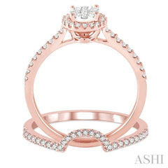 Halo Lovebright Diamond Wedding Set