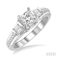 Princess Shape Diamond Engagement Ring