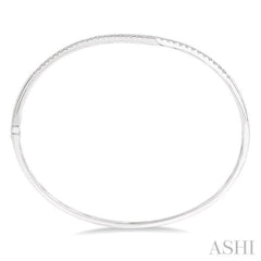 Intercrossing Diamond Bangle