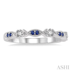 Alternate Gemstone & Diamond Band