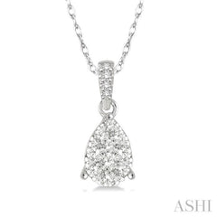 Pear Shape Lovebright Essential Diamond Pendant