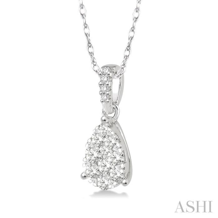 Pear Shape Lovebright Essential Diamond Pendant