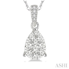 Pear Shape Lovebright Essential Diamond Pendant