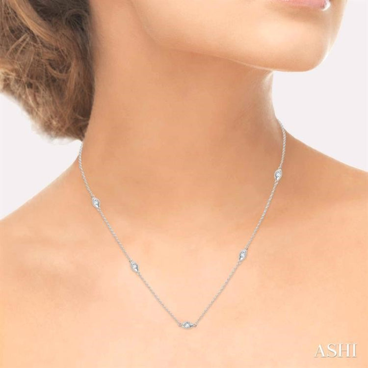 Diamond Station Necklace