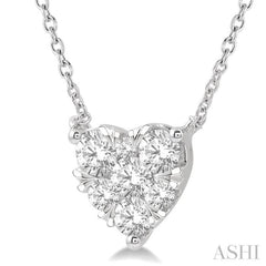 Heart Shape Lovebright Essential Diamond Necklace