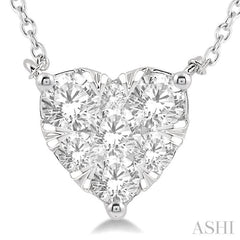 Heart Shape Lovebright Essential Diamond Necklace