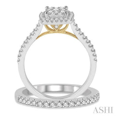 Halo Lovebright Diamond Wedding Set