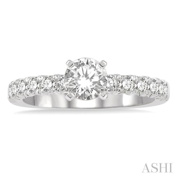 Round Shape Endless Embrace Semi-Mount Diamond Engagement Ring