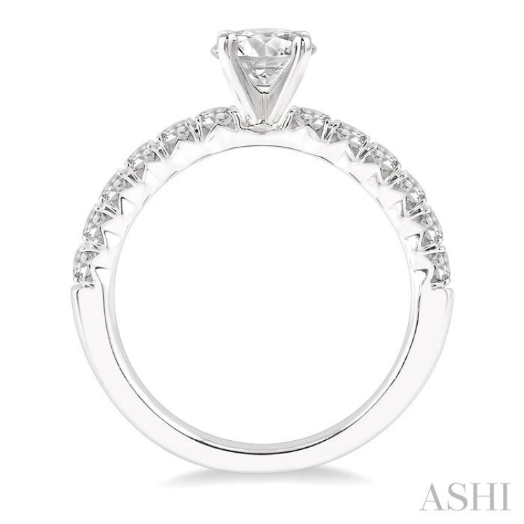 Round Shape Endless Embrace Semi-Mount Diamond Engagement Ring