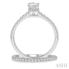 Princess Shape Diamond Wedding Set