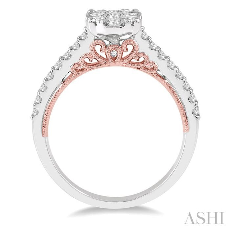 Oval Shape Lovebright Essential Diamond Engagement Ring