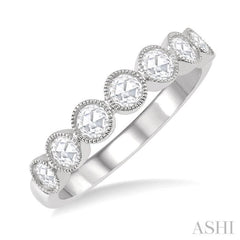 Stackable Rose Cut Diamond Fashion Band