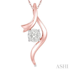 Round Shape Lovebright Diamond Fashion Pendant