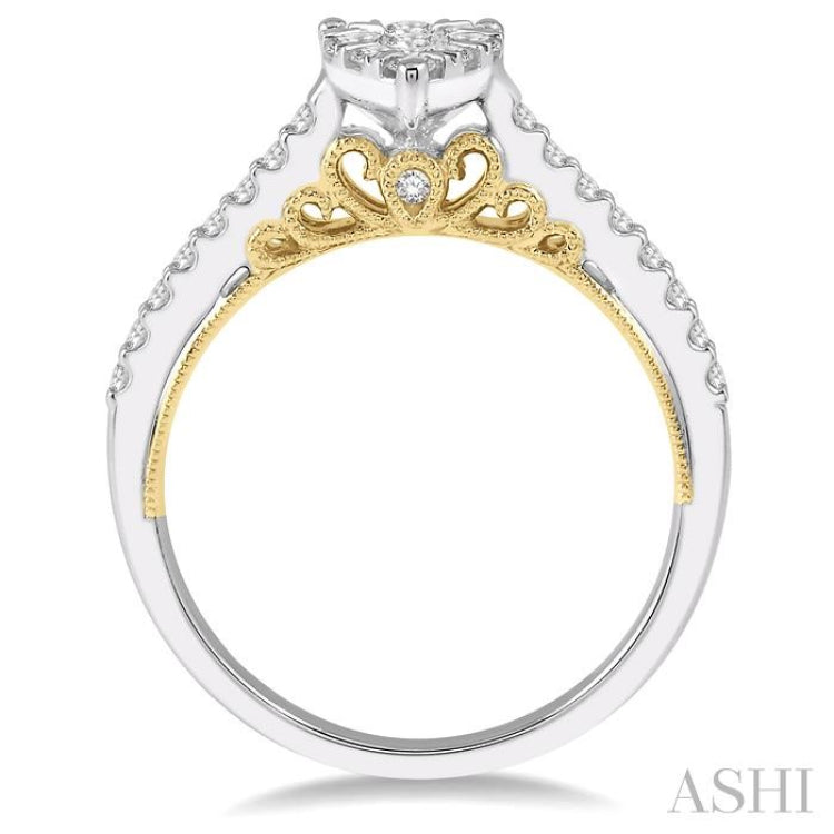 Pear Shape Lovebright Essential Diamond Engagement Ring