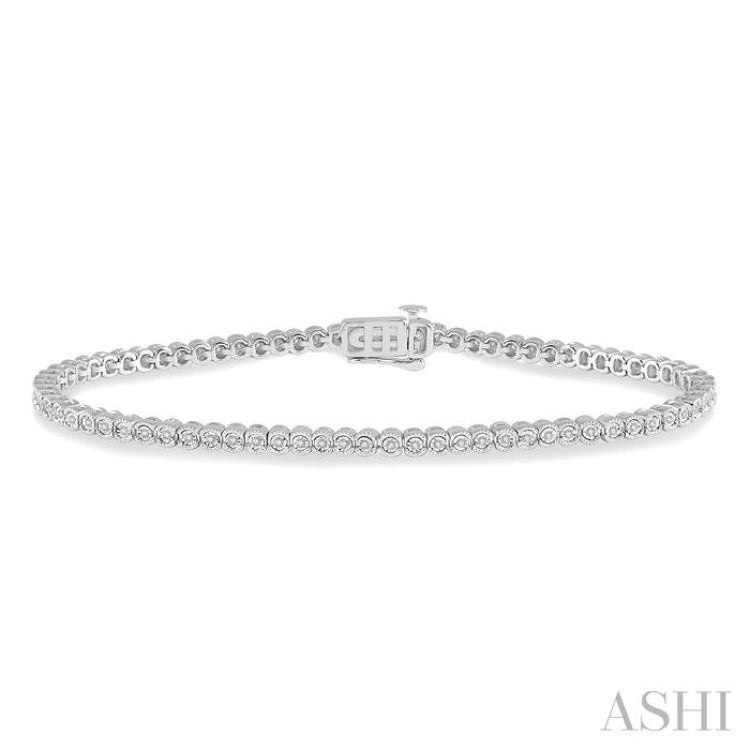 Illusion Diamond Tennis Bracelet