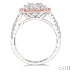 Halo Fusion Diamond Engagement Ring