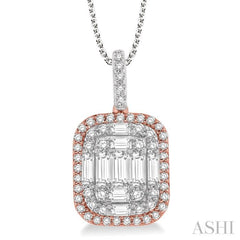 Halo Fusion Diamond Pendant