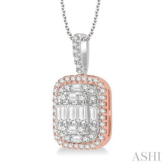 Halo Fusion Diamond Pendant