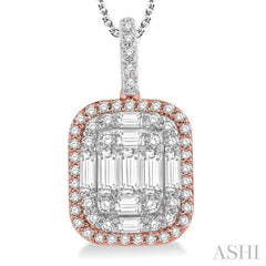 Halo Fusion Diamond Pendant