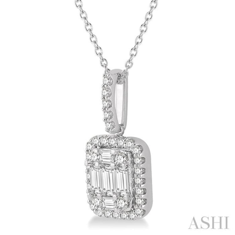 Halo Fusion Diamond Pendant