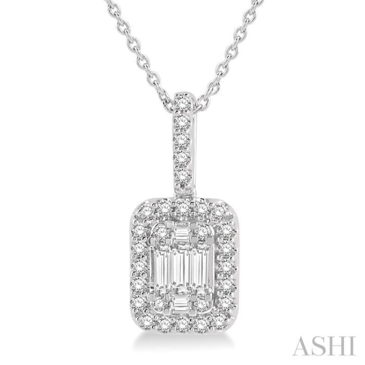 Halo Fusion Diamond Pendant