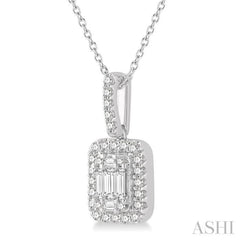 Halo Fusion Diamond Pendant