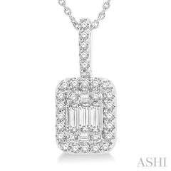 Halo Fusion Diamond Pendant