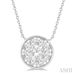 Round Shape Lovebright Essential Diamond Necklace