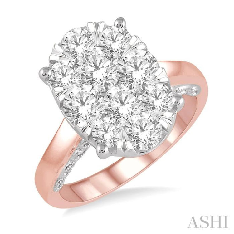 Oval Shape Lovebright Essential Diamond Engagement Ring