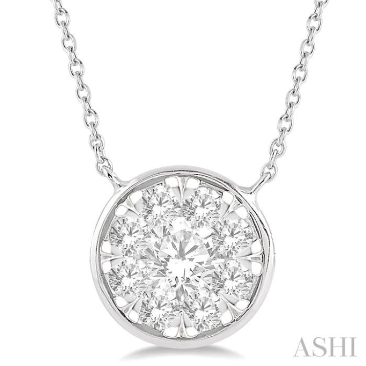 Round Shape Lovebright Essential Diamond Necklace