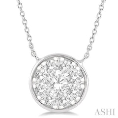 Round Shape Lovebright Essential Diamond Necklace