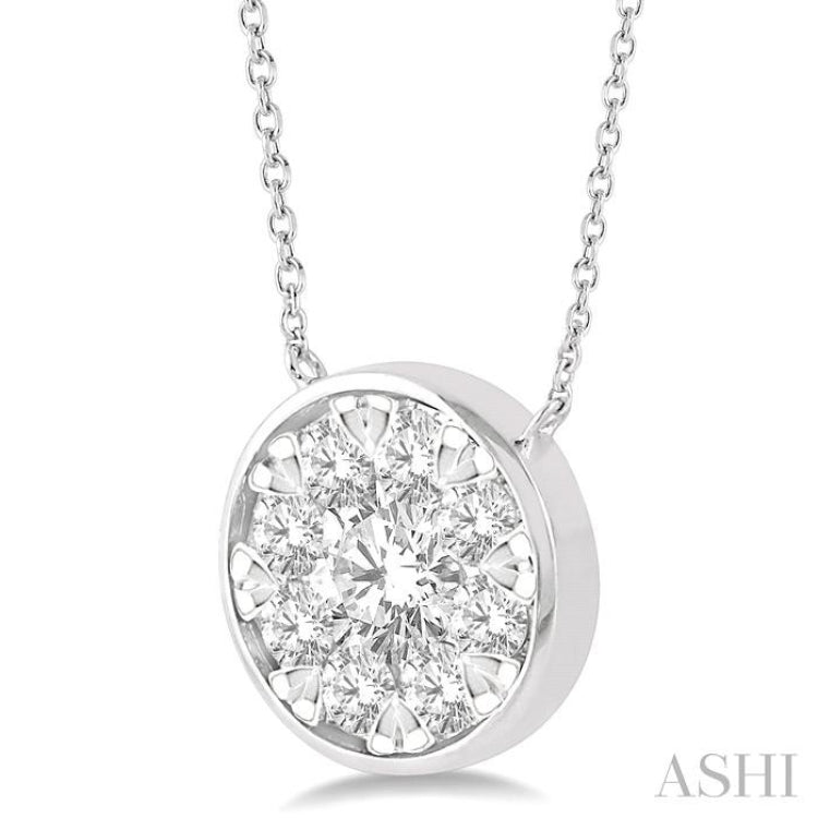 Round Shape Lovebright Essential Diamond Necklace