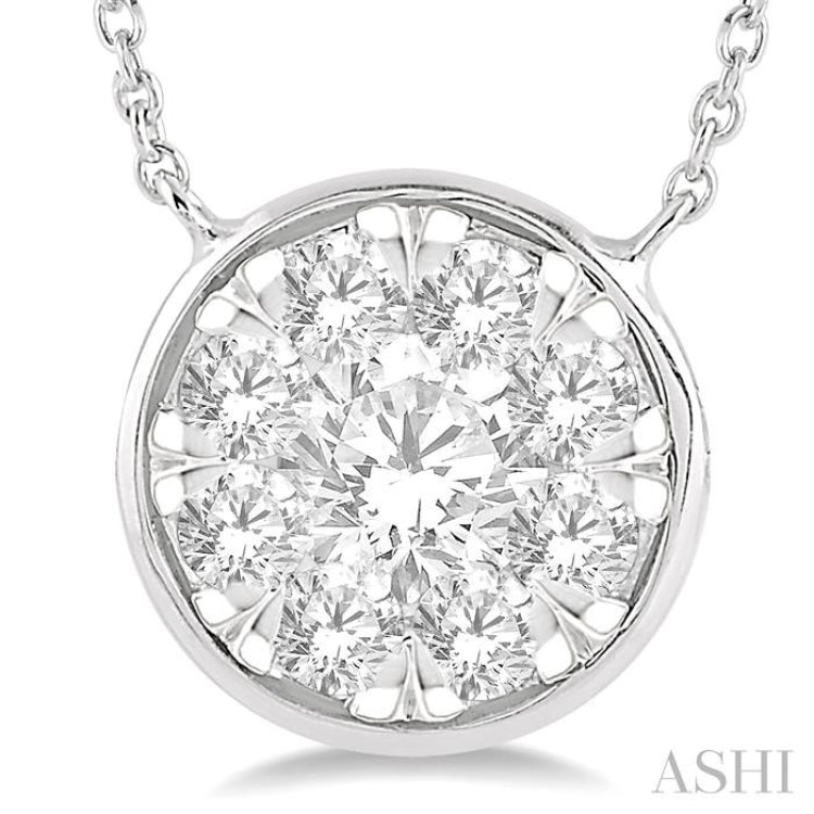 Round Shape Lovebright Essential Diamond Necklace