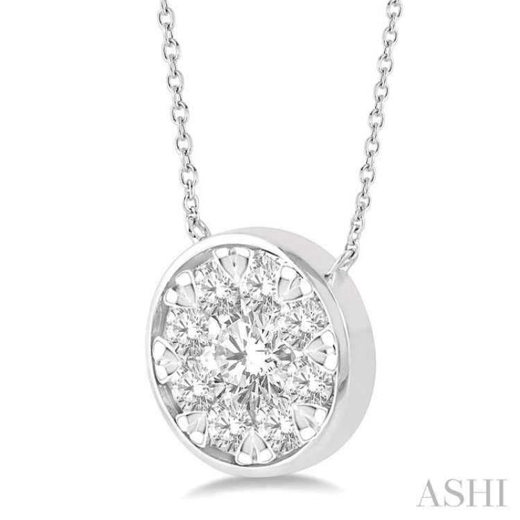 Round Shape Lovebright Essential Diamond Necklace