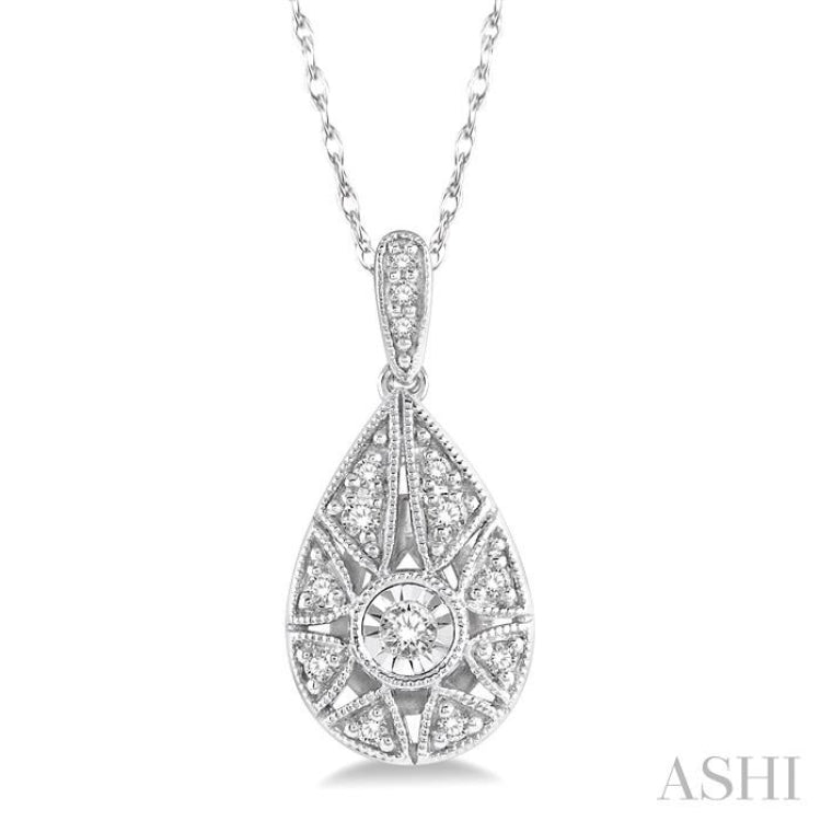 Pear Shape Diamond Pendant