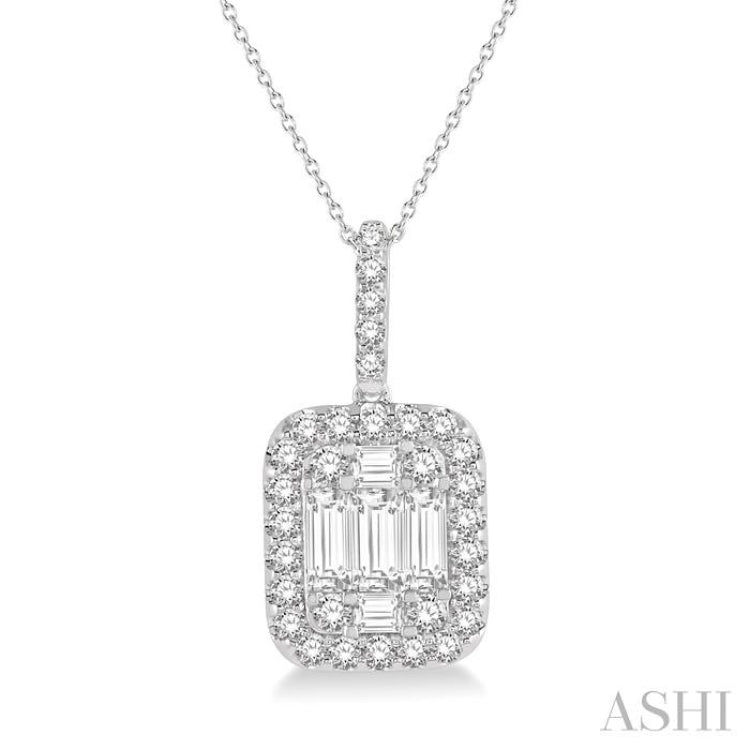 Halo Fusion Diamond Pendant